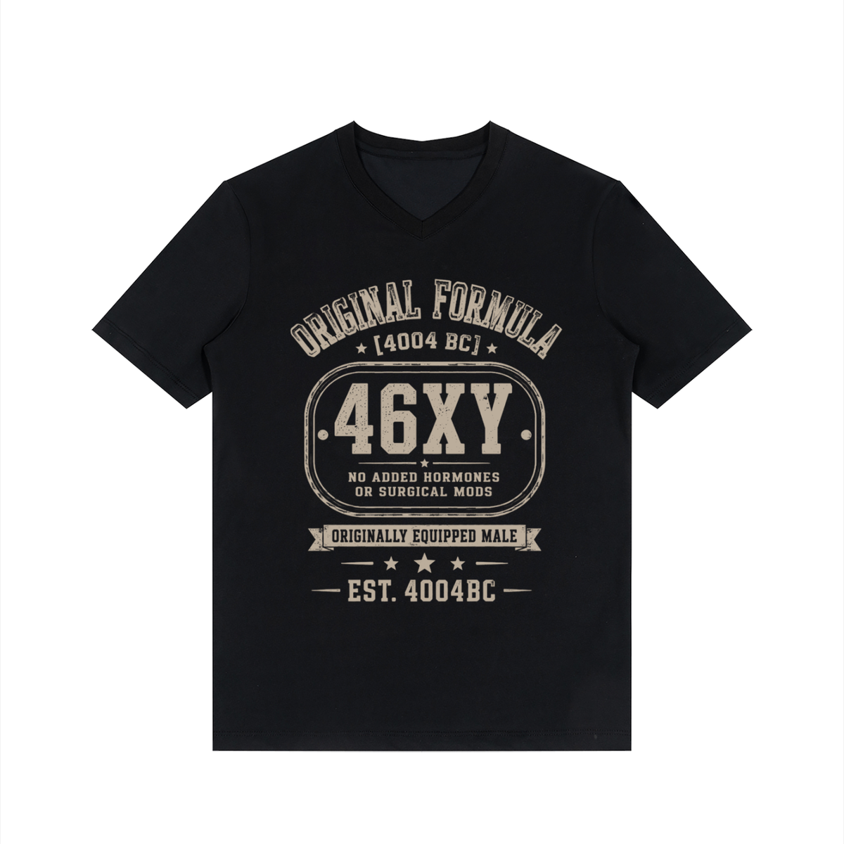 OEM Men's Solid V-Neck T-Shirt