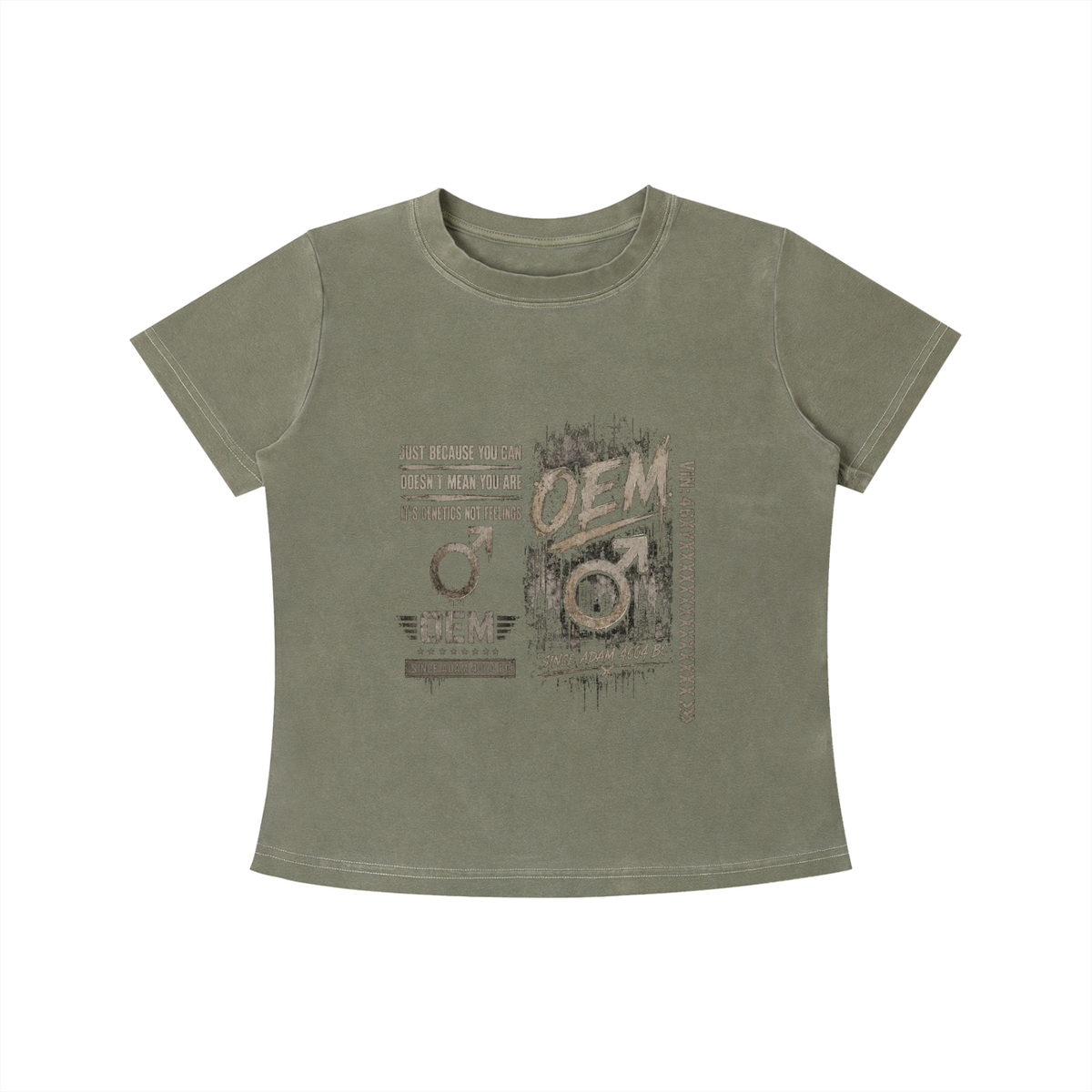 OEM Vintage Wash Women's Slim Fit T-Shirt