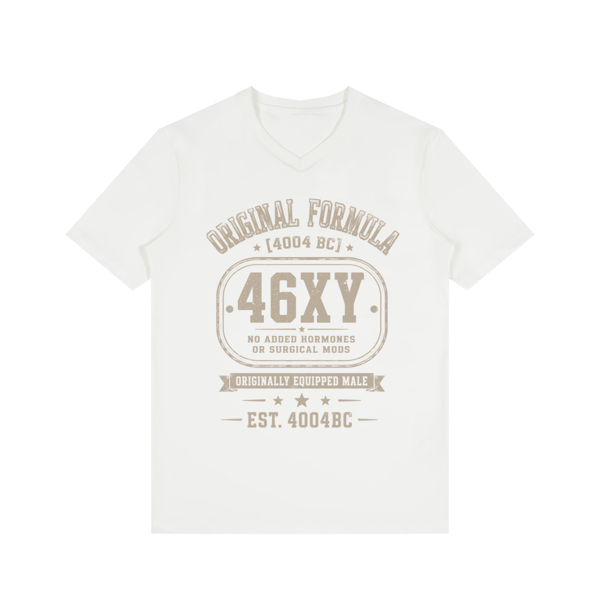 OEM Men's Solid V-Neck T-Shirt