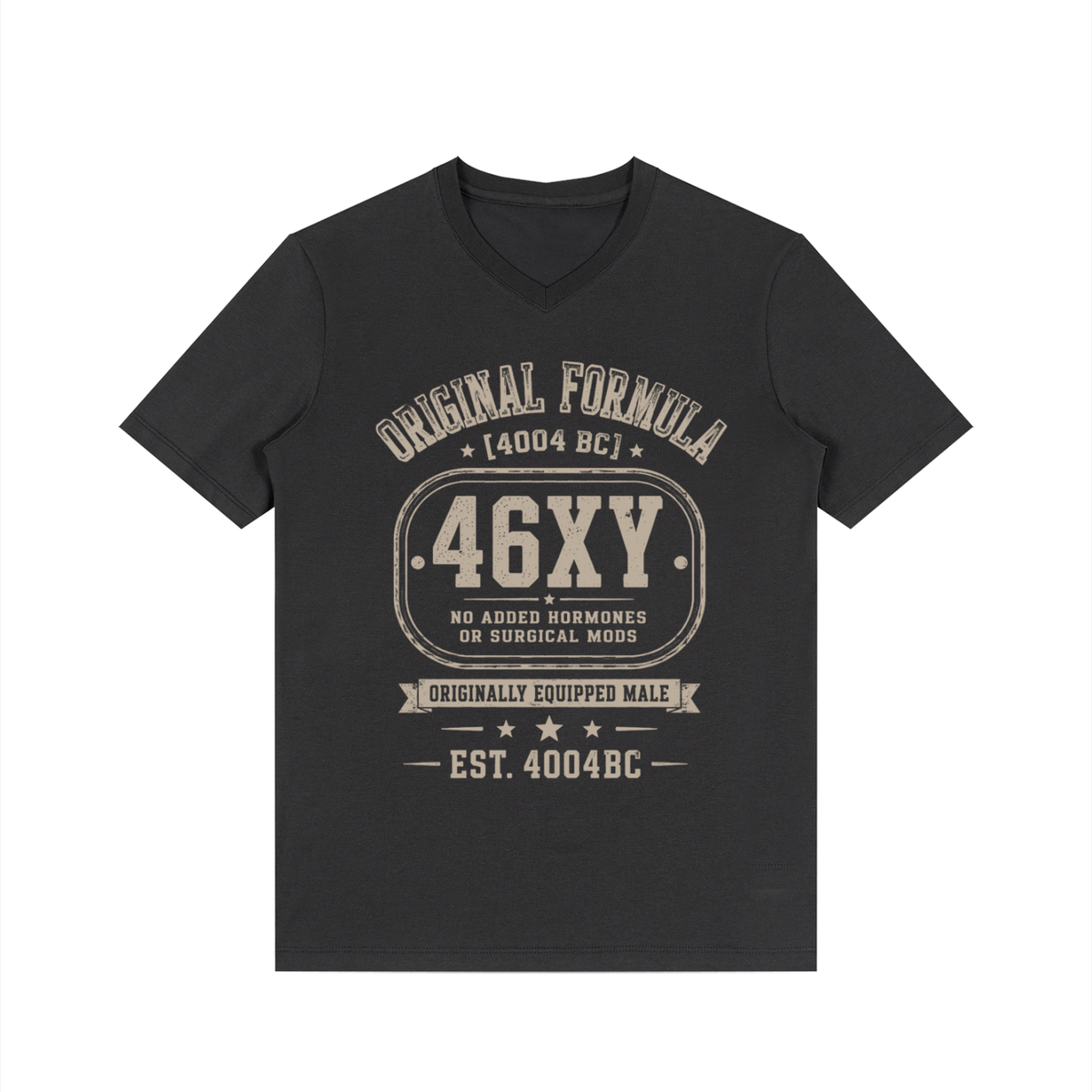OEM Men's Solid V-Neck T-Shirt